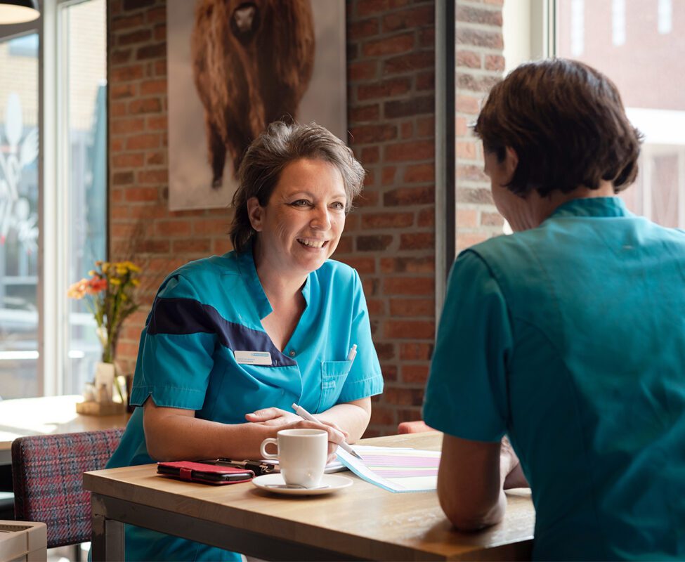 Preventie-assistent in gesprek